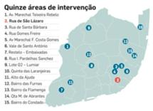 As localizações previstas no Programa Renda Acessível de Lisboa