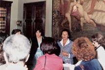 Simone Veil e Helena Roseta, na AR, em 1982